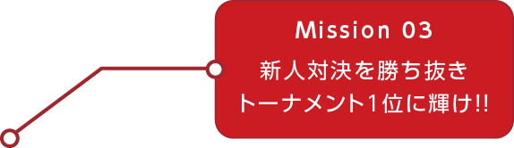MOVIE.03 新人対決を勝ち抜きトーナメント1位に輝け！
